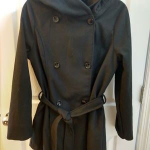 Black wool coat